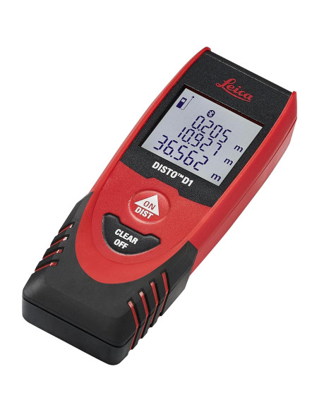 Leica DISTO D1 Medidor Láser 36.58m Bluetooth Rojo Leica DISTO D1 Medidor Láser 36.58m Bluetooth Rojo