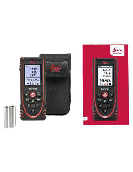 Leica DISTO X3 Medidor de Distancia Láser IP65 100,58 m Leica DISTO X3 Medidor de Distancia Láser IP65 100,58 m