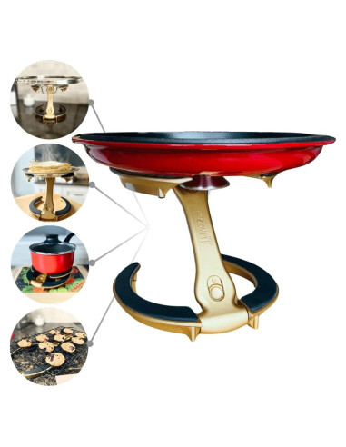 Soporte Multifuncional para Tapas Trivae - 4 en 1 Dorado