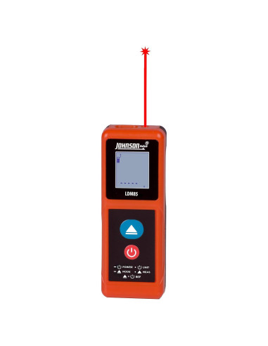 Medidor de Distancia Láser Johnson LDM85, 25.91 m, Naranja