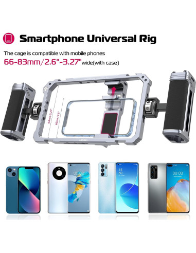 Kit de Video ULANZI para Teléfono con Doble Mango y Estabilizador