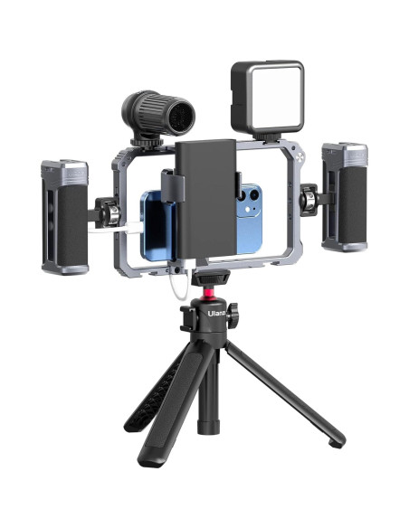 Kit de Video ULANZI para Teléfono con Doble Mango y Estabilizador Kit de Video ULANZI para Teléfono con Doble Mango y Estabilizador