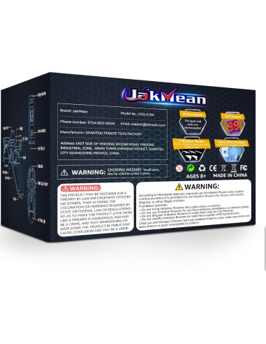 Juego de Laser Tag JakMean 4 Pistolas y Chalecos Recargables