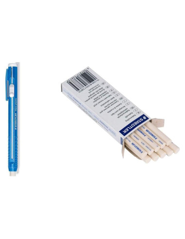 Soporte de goma de borrar Staedtler con 10 recargas