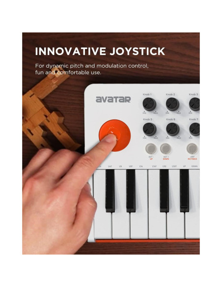 Controlador MIDI EMK-25 Bluetooth 25 teclas y 9 pads Controlador MIDI EMK-25 Bluetooth 25 teclas y 9 pads