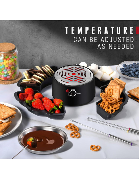 Horno eléctrico 2 en 1 CHOCOSMORE para S'mores y fondue Horno eléctrico 2 en 1 CHOCOSMORE para S'mores y fondue