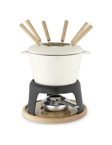 Juego de Fondue de Hierro Fundido Twine 21.5 cm con Soporte Juego de Fondue de Hierro Fundido Twine 21.5 cm con Soporte