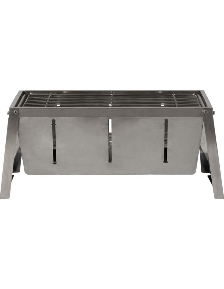 Parrilla de Carbón Plegable Fire Sense Acero Inoxidable 3,40 kg Parrilla de Carbón Plegable Fire Sense Acero Inoxidable 3,40 kg