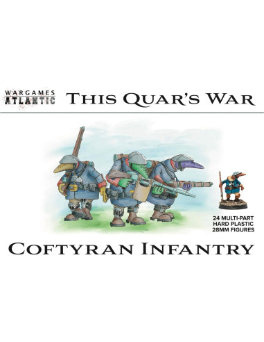Infantería Coftyran Wargames Atlantic 24 Figuras 28mm