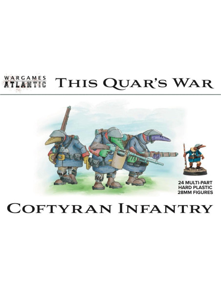 Infantería Coftyran Wargames Atlantic 24 Figuras 28mm Infantería Coftyran Wargames Atlantic 24 Figuras 28mm