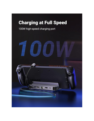 Dock UGREEN para Steam Deck 6 en 1 HDMI 4K Ethernet 100W
