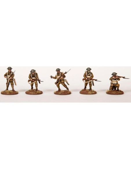 Figuras de Plástico Duro Wargames Atlantic Infantería Británica 30 Piezas Figuras de Plástico Duro Wargames Atlantic Infantería Británica 30 Piezas