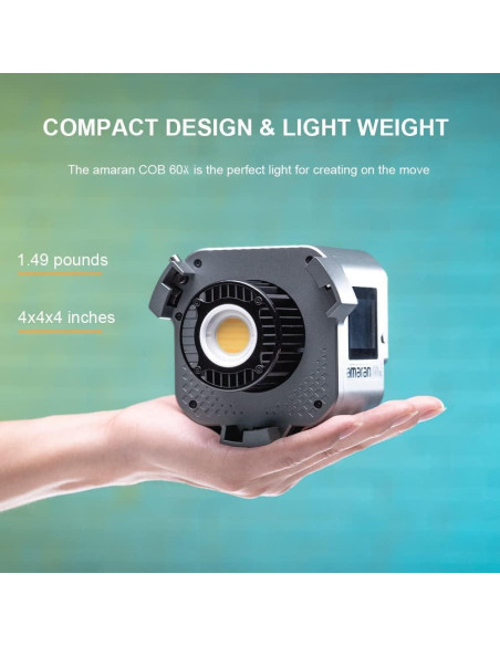 Aputure Amaran 60X S Luz LED Bi-Color 2700-6500K 65W Aputure Amaran 60X S Luz LED Bi-Color 2700-6500K 65W