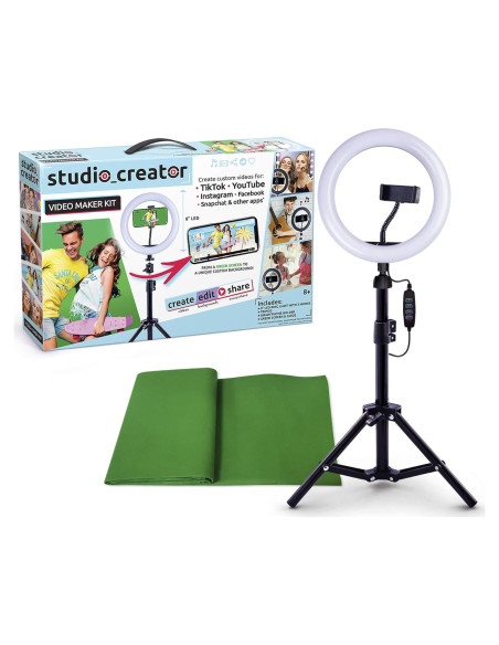 Kit de Creador de Estudio Canal Toys con Anillo de Luz LED Kit de Creador de Estudio Canal Toys con Anillo de Luz LED