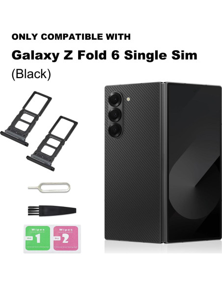 Bandeja de Tarjeta SIM Individual para Galaxy Z Fold 6 - 2 PCS Bandeja de Tarjeta SIM Individual para Galaxy Z Fold 6 - 2 PCS
