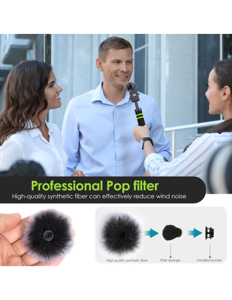 Filtro de viento para micrófono lavalier DJI MIC - 2 Piezas Filtro de viento para micrófono lavalier DJI MIC - 2 Piezas