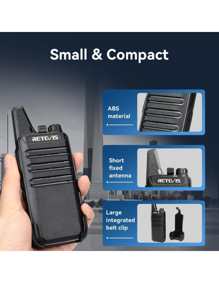 Walkie Talkies Retevis RT22 Mini Recargables 20 Unidades Walkie Talkies Retevis RT22 Mini Recargables 20 Unidades