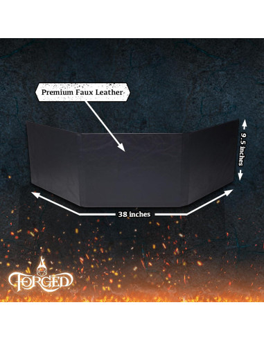 Pantalla DM Forged Gaming 97.79 cm Negra con Bolsillos