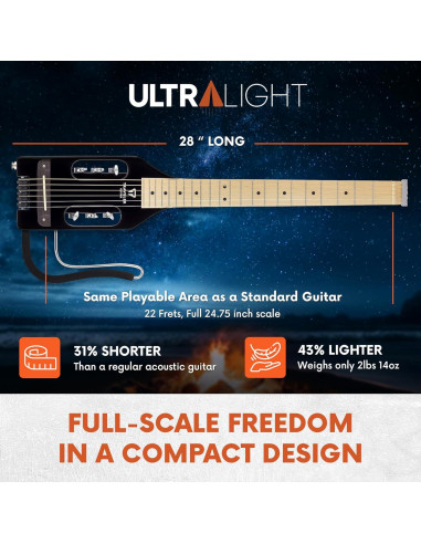 Guitarra Acústica Eléctrica Traveler Ultra-Ligera 28 cm