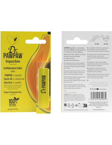 Bálsamo Labial Dr. PawPaw Original 3.7g - Hidratante con Aloe Vera