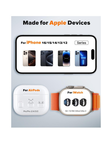 Estación de Carga 3 en 1 HERRBOL para iPhone y iWatch
