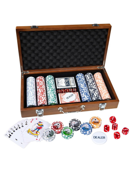 Juego de Póker 300 Fichas MEIOCION con Estuche Deluxe Juego de Póker 300 Fichas MEIOCION con Estuche Deluxe