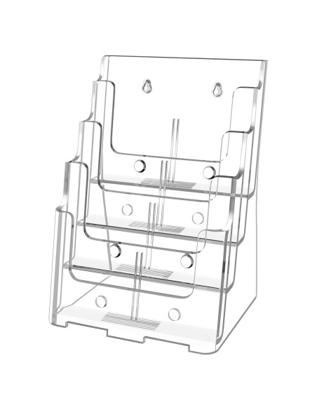 Soporte de Folletos Acrílico 4 Niveles FUCDTEFC 8.5x11 A4 Soporte de Folletos Acrílico 4 Niveles FUCDTEFC 8.5x11 A4