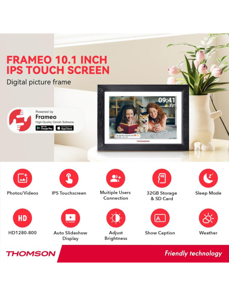 Marco Digital Frameo 10.1" WiFi 32GB Pantalla Táctil HD Marco Digital Frameo 10.1" WiFi 32GB Pantalla Táctil HD