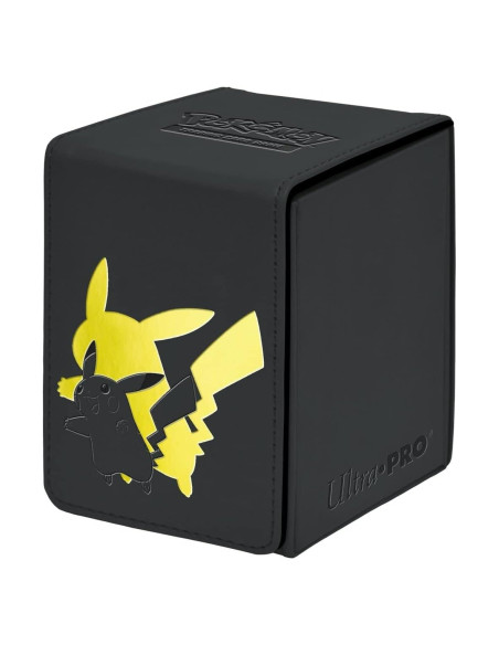 Caja de Deck Flip Pikachu Ultra Pro - 100 Cartas - Cuero Sintético Caja de Deck Flip Pikachu Ultra Pro - 100 Cartas - Cuero Sintético