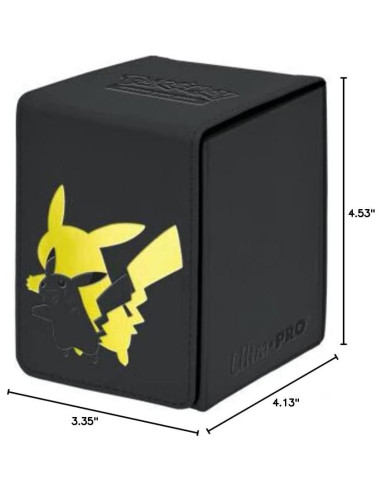 Caja de Deck Flip Pikachu Ultra Pro - 100 Cartas - Cuero Sintético