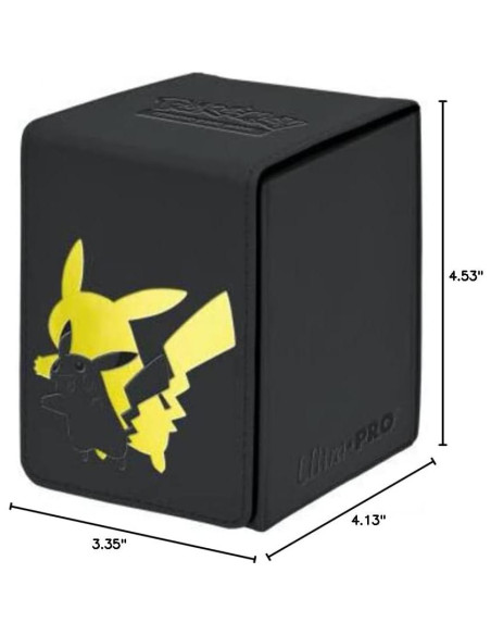 Caja de Deck Flip Pikachu Ultra Pro - 100 Cartas - Cuero Sintético Caja de Deck Flip Pikachu Ultra Pro - 100 Cartas - Cuero Sintético