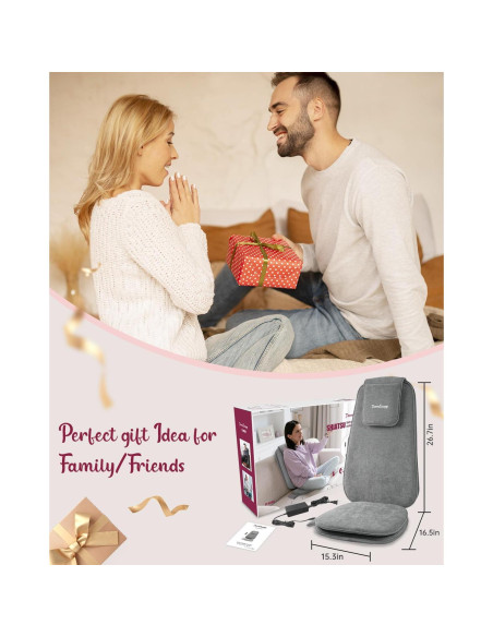 Masajeador de Espalda Shiatsu THERAZZAGGE TZ-2208 con Calor Masajeador de Espalda Shiatsu THERAZZAGGE TZ-2208 con Calor