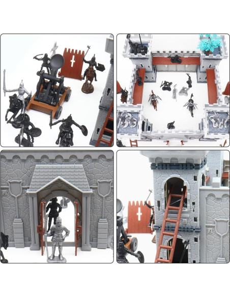 Figuras de Acción Caballero Medieval Leopmase Kit de Batalla Figuras de Acción Caballero Medieval Leopmase Kit de Batalla