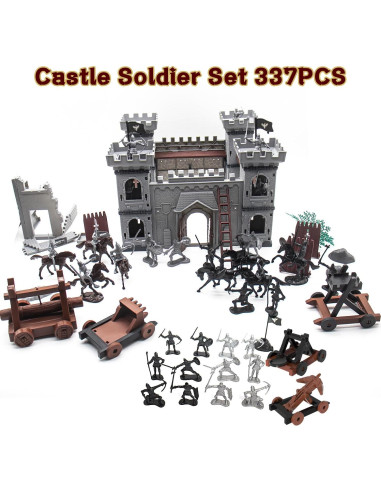 Figuras de Acción Caballero Medieval Leopmase Kit de Batalla