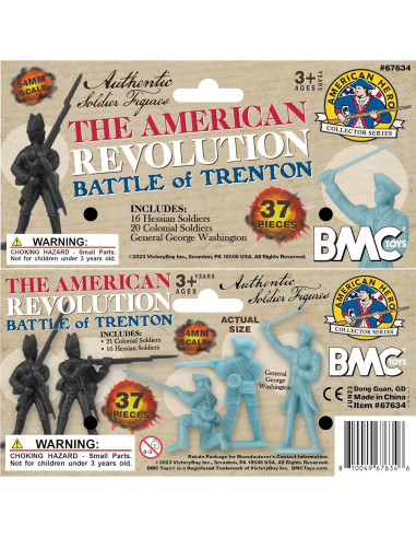 Set de Figuras de Soldados BMC Guerra Revolucionaria Trenton 37 Piezas
