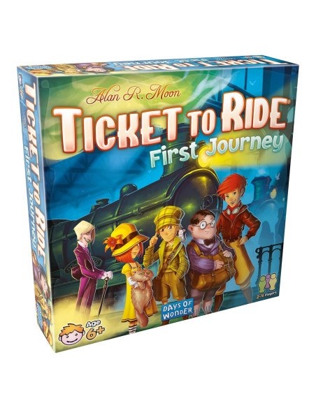 Ticket to Ride Primer Viaje - Juego de Mesa Familiar 2-4 Jugadores Ticket to Ride Primer Viaje - Juego de Mesa Familiar 2-4 Jugadores