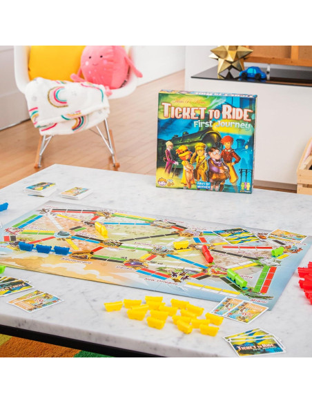 Ticket to Ride Primer Viaje - Juego de Mesa Familiar 2-4 Jugadores Ticket to Ride Primer Viaje - Juego de Mesa Familiar 2-4 Jugadores