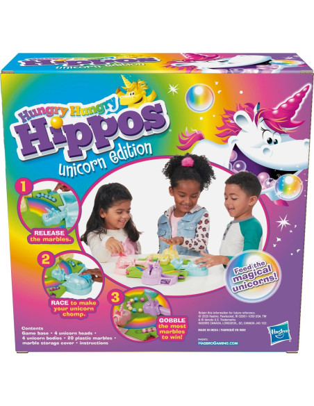 Juego de Mesa Hasbro Hungry Hippos Unicornio 4 Jugadores Juego de Mesa Hasbro Hungry Hippos Unicornio 4 Jugadores