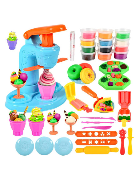Conjunto de Juego de Helado de Masa VBACALA 34 Piezas Conjunto de Juego de Helado de Masa VBACALA 34 Piezas