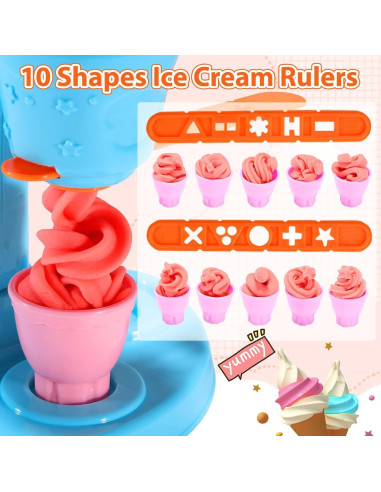Conjunto de Juego de Helado de Masa VBACALA 34 Piezas