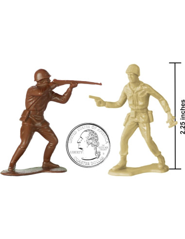 Figuras de Soldados de Plástico BMC 48pc Tormenta del Desierto