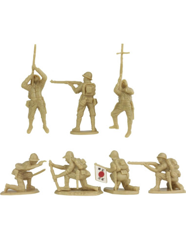 Figuras de Soldados BMC WW2 Iwo Jima - 32 Piezas