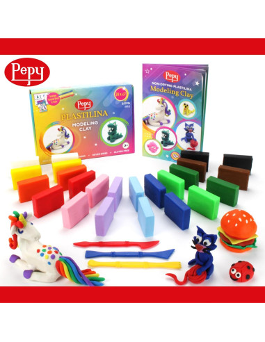 Pepy Plastilina No Secante Set 24 Barras y Herramientas