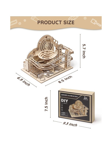 Rompecabezas 3D de Madera SainSmart Jr. Carrera de Canicas