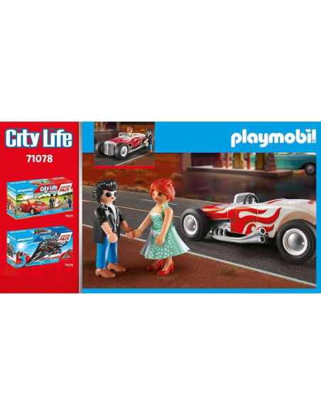 Paquete de Inicio Hot Rod PLAYMOBIL 2 Figuras y Accesorios Paquete de Inicio Hot Rod PLAYMOBIL 2 Figuras y Accesorios