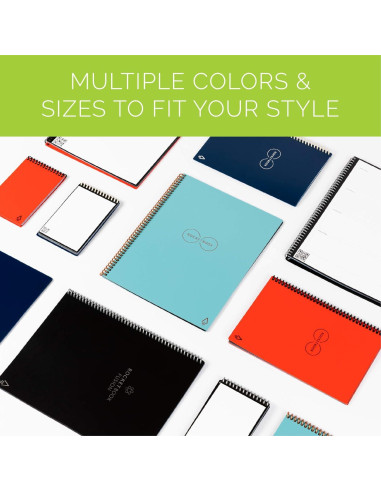 Cuaderno Reutilizable Rocketbook Mini Azul Marino 13x9 cm