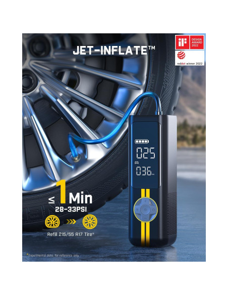 Inflador de Neumáticos Fanttik X8 APEX 150 PSI Portátil Inflador de Neumáticos Fanttik X8 APEX 150 PSI Portátil
