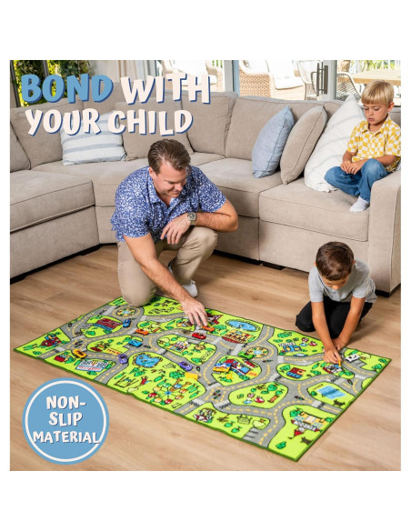 Alfombra de Juego ToyVelt 110x66 cm Antideslizante Infantil Alfombra de Juego ToyVelt 110x66 cm Antideslizante Infantil