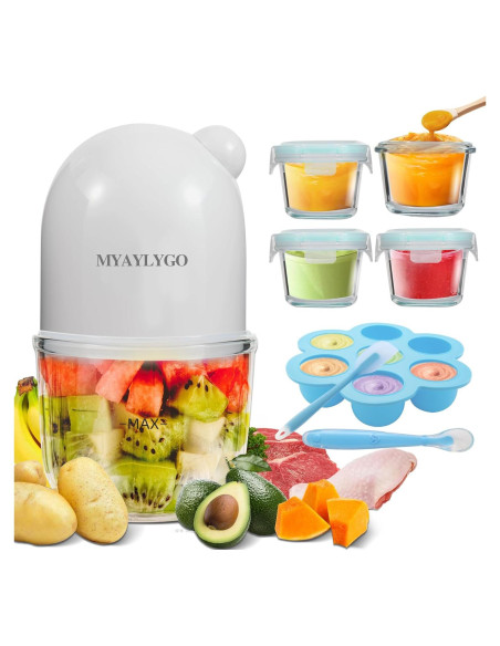 Procesador de Alimentos para Bebés MYAYLYGO 14 en 1 300ml Procesador de Alimentos para Bebés MYAYLYGO 14 en 1 300ml