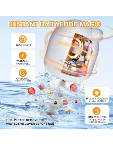Procesador de Alimentos para Bebés MYAYLYGO 14 en 1 300ml